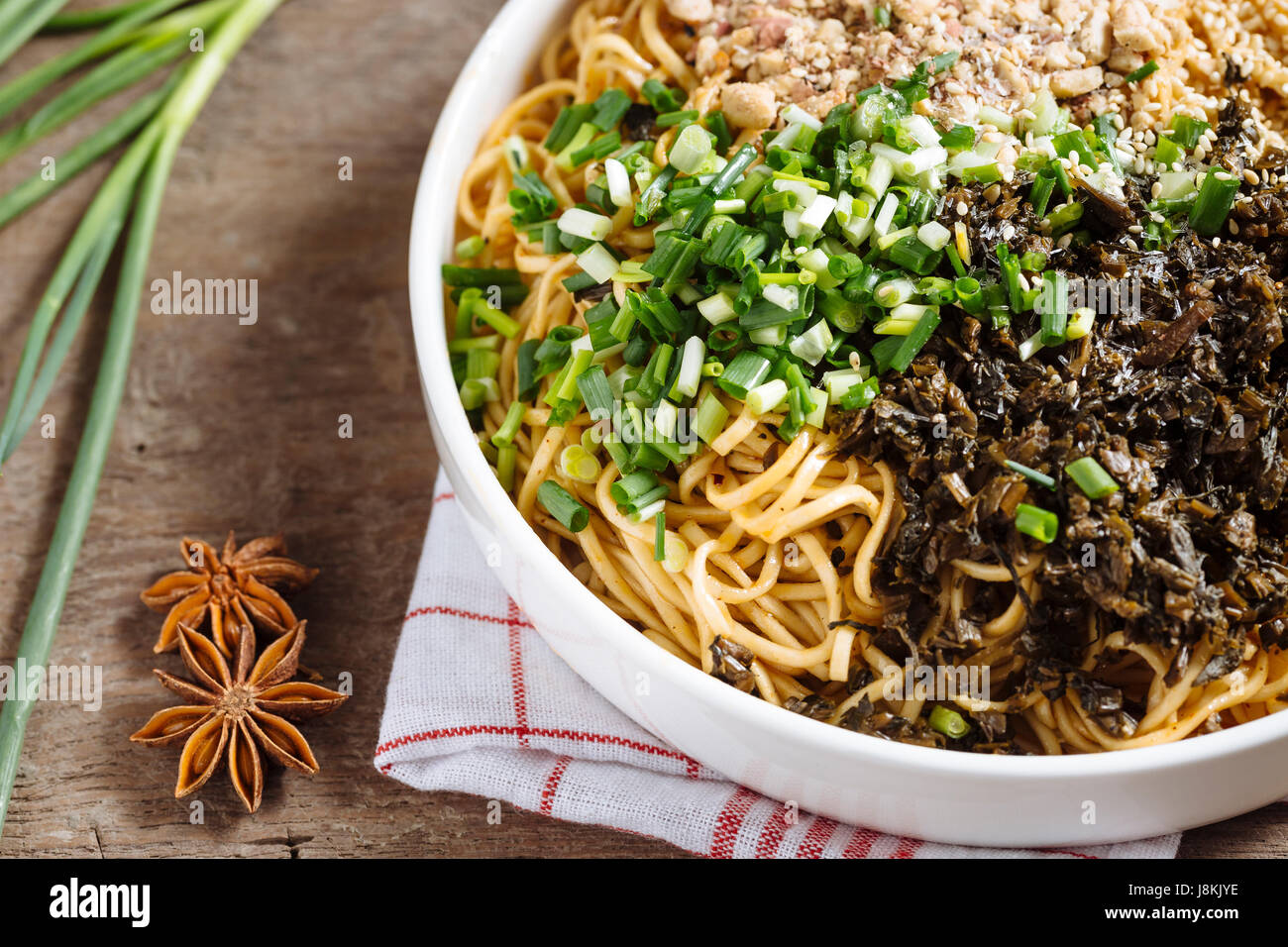 Traditional Chinese Snack, Yibin Burning Noodle Stock Photo Alamy