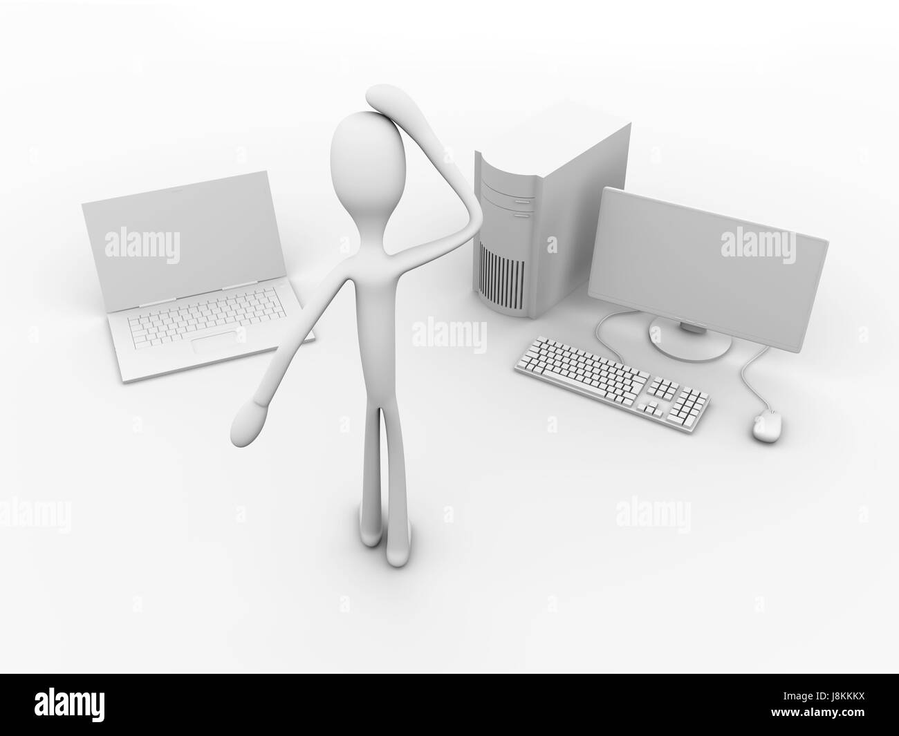 tower, laptop, notebook, computers, computer, keyboard, isolated