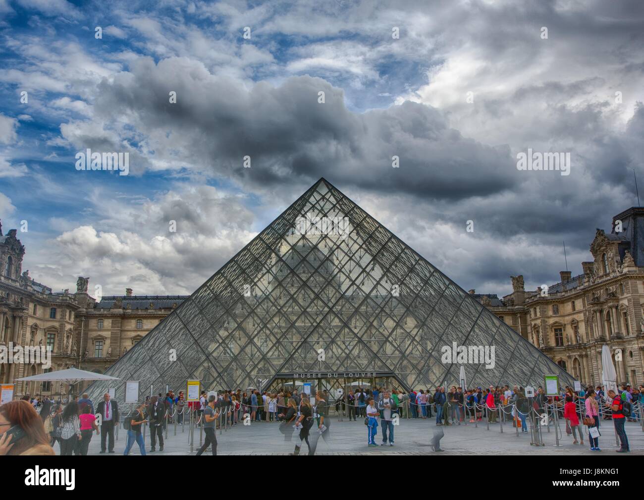 Famous Louvre Pyramid at the Louve at Paris, France Stock Photo Alamy
