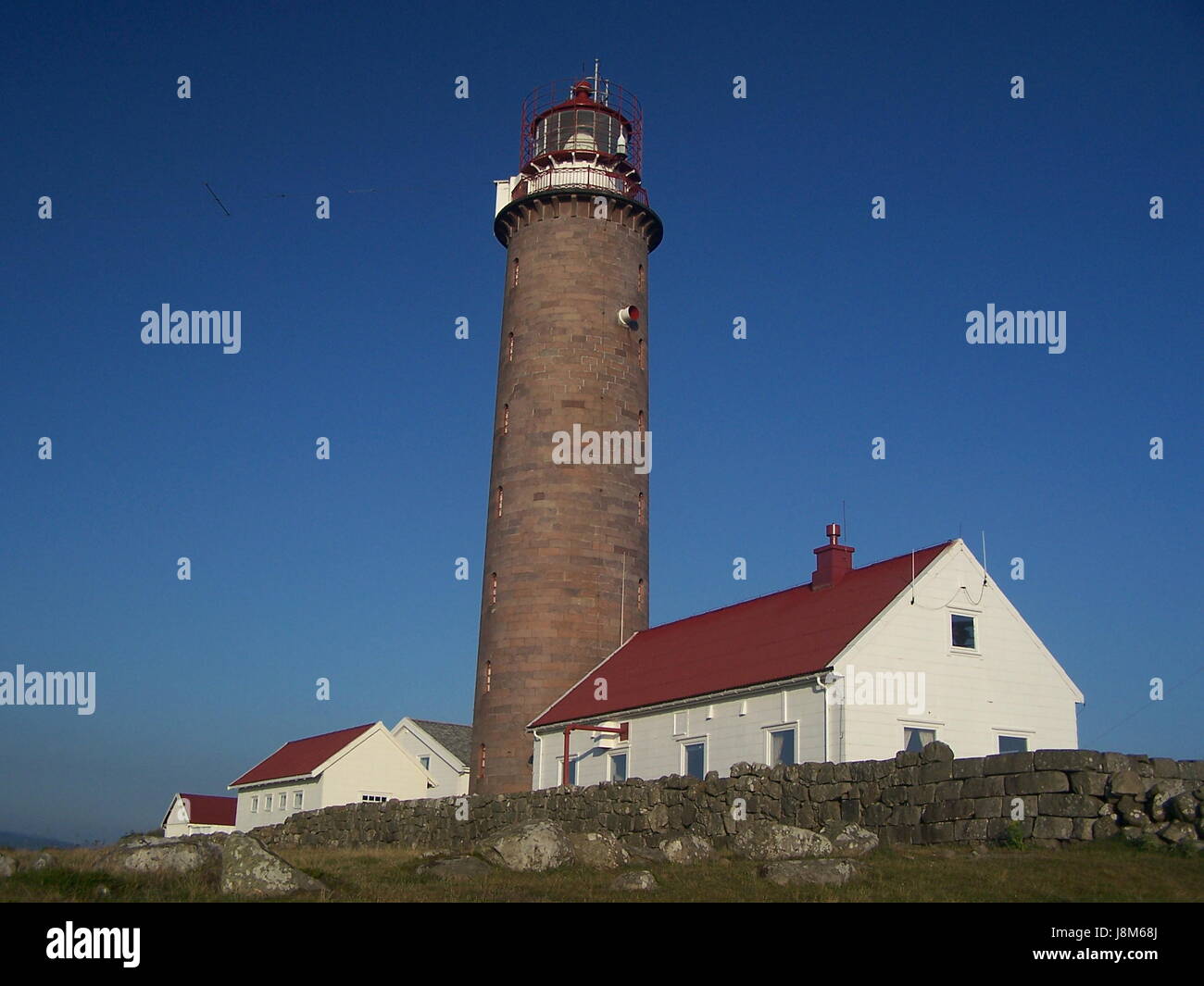 houses, norway, mirroring, fjord, lighthouse, water, mountains, water, north Stock Photo