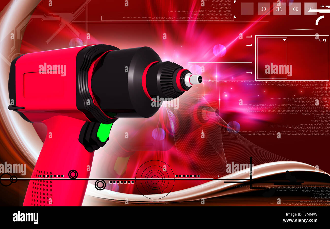 impact, tool, graphics, colour, industry, illustration, electric