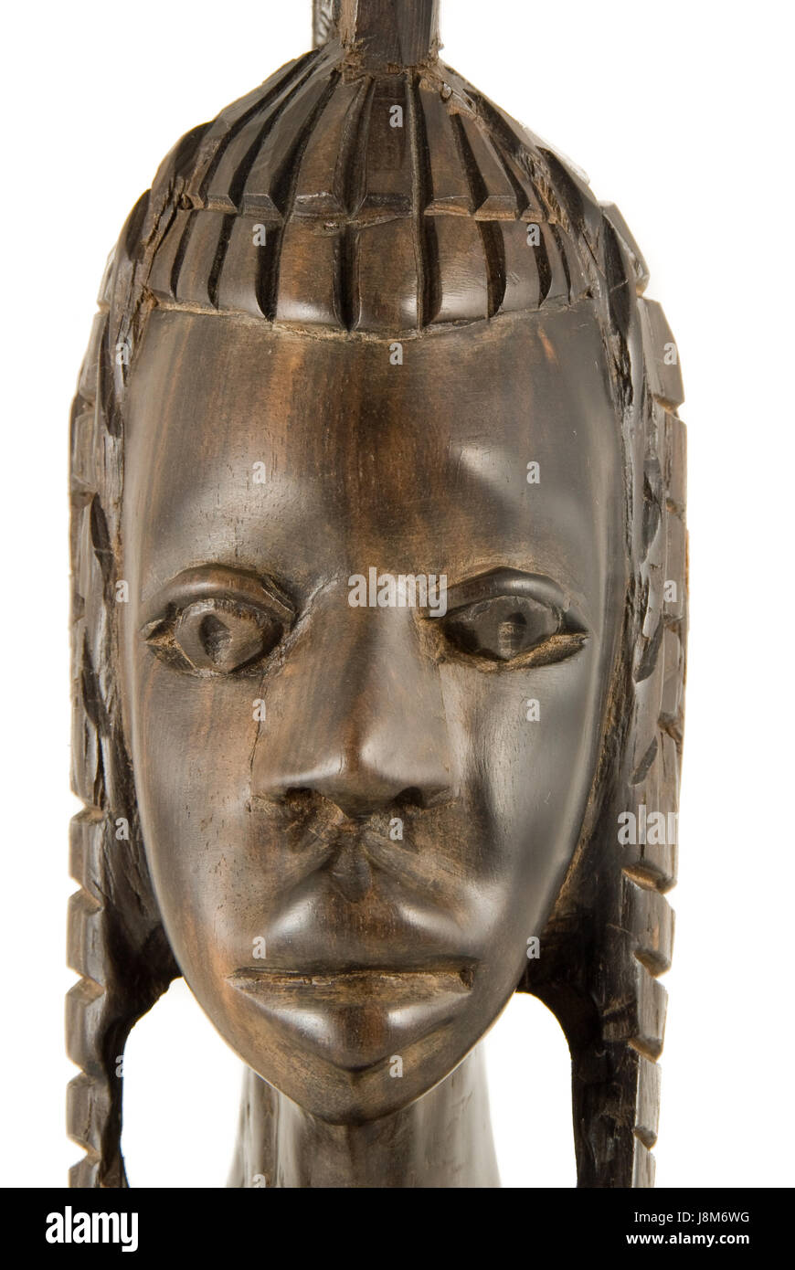 art, isolated, female, statue, wood, africa, sculpture, black, swarthy