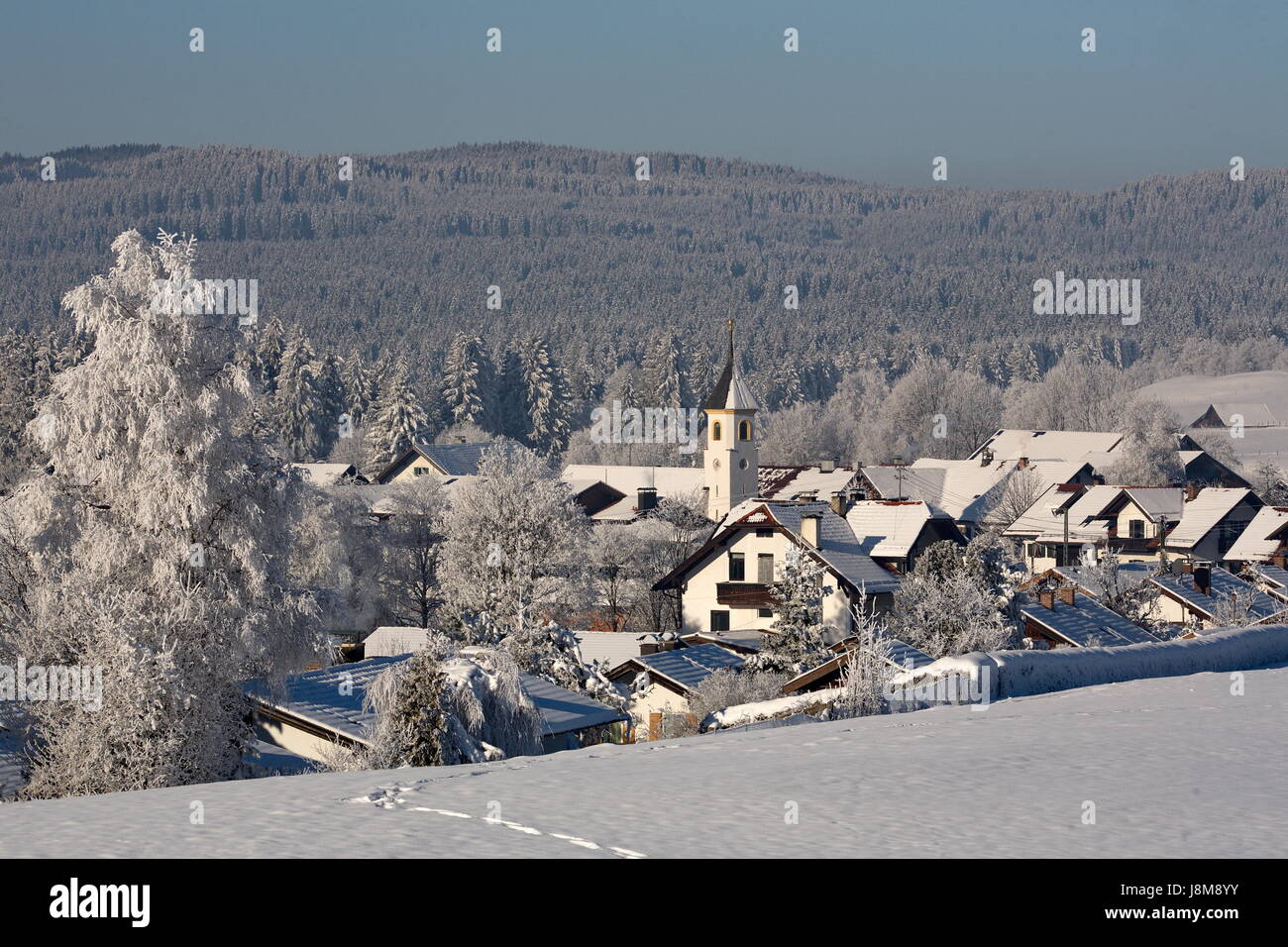altenau in winter (obb.) Stock Photo