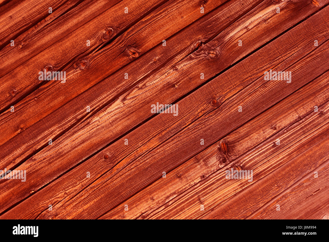 Natural Red Colored Pine Wood Panels As Background Stock