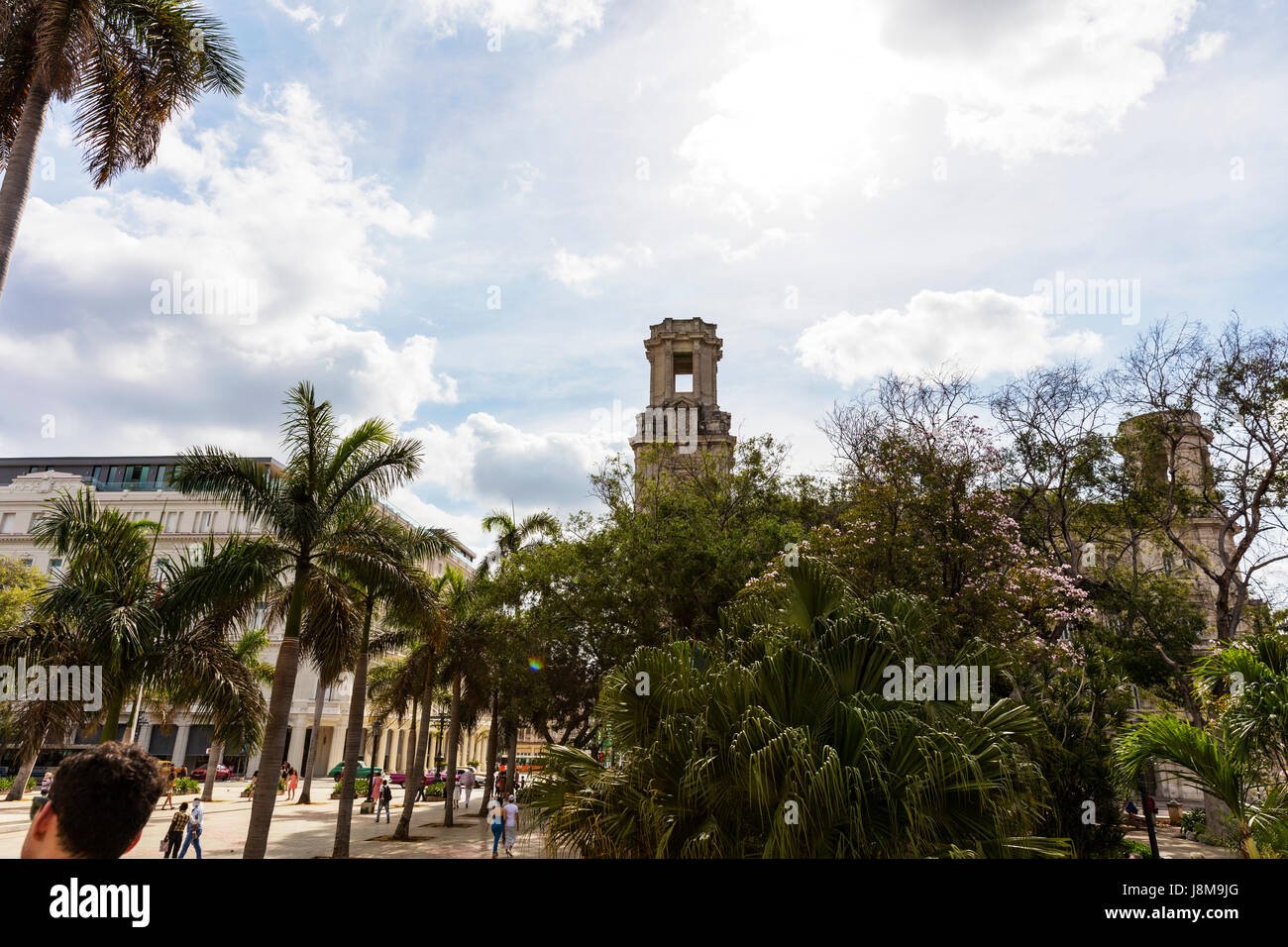 Parque Central, Havana, La Habana, Cuba, Cuban park, Havana square, Cuban parks, Havana parks, Stock Photo