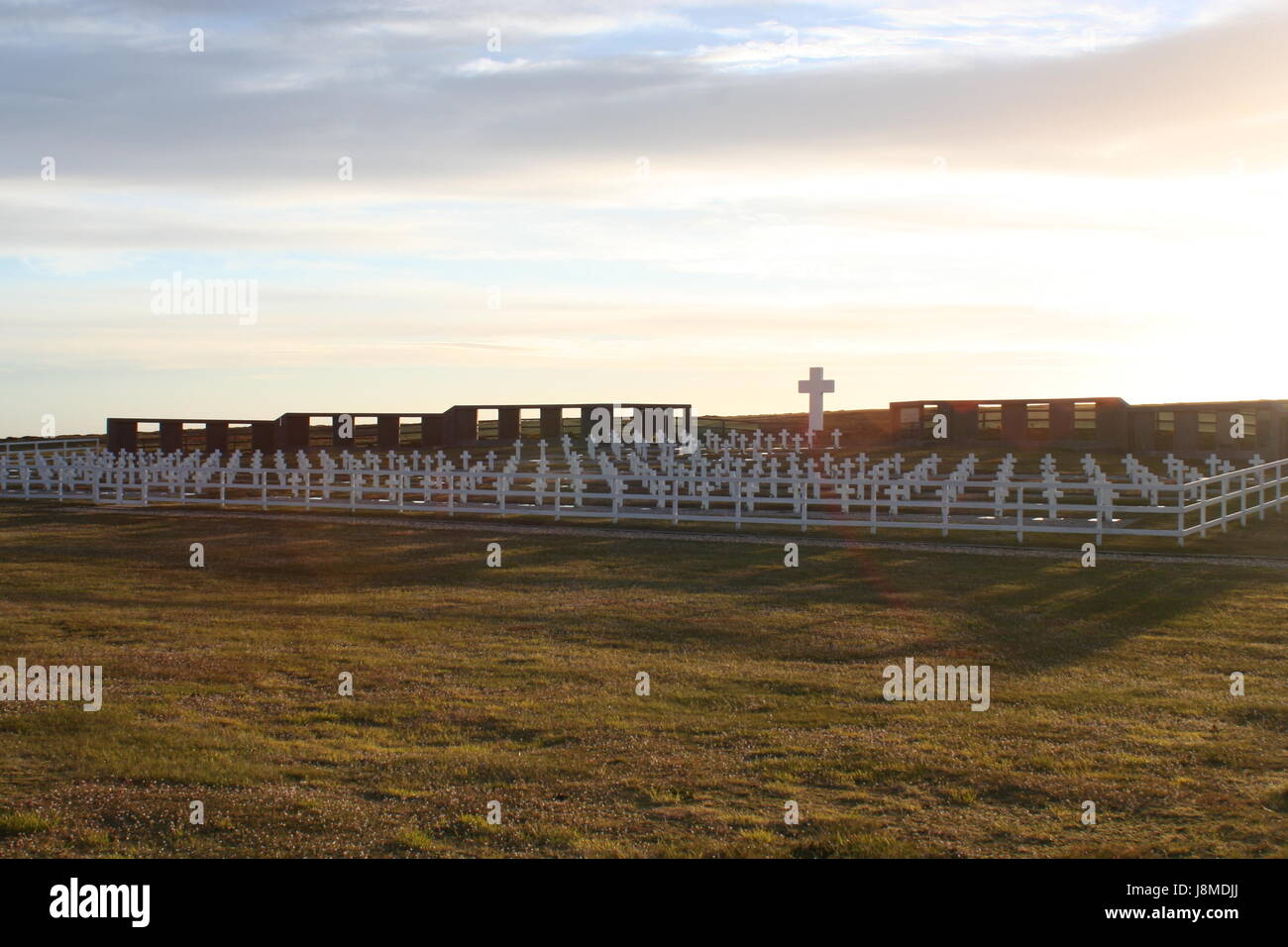 Falkland Islands -= Argentine Cemetery Stock Photo