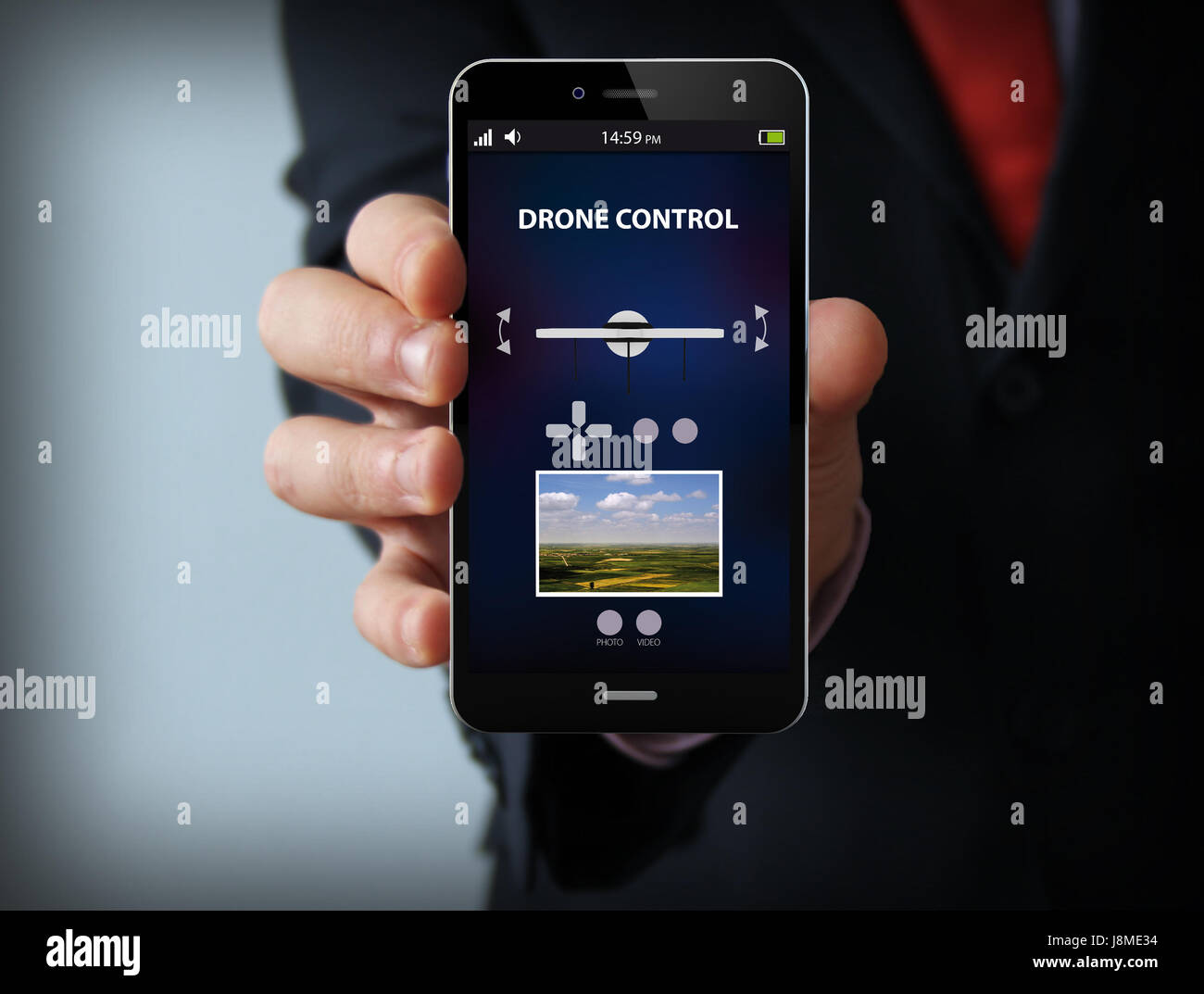 Drone control app Stock Photo Alamy
