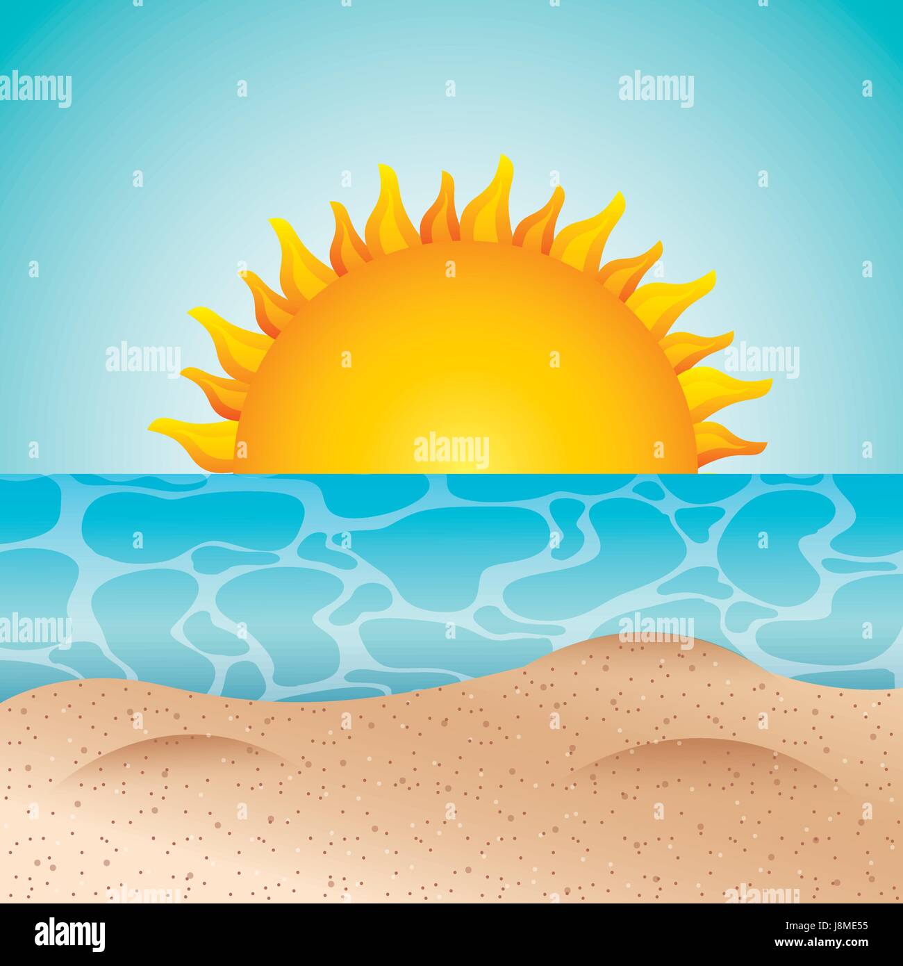 tropical beach vacation image Stock Vector Image & Art - Alamy