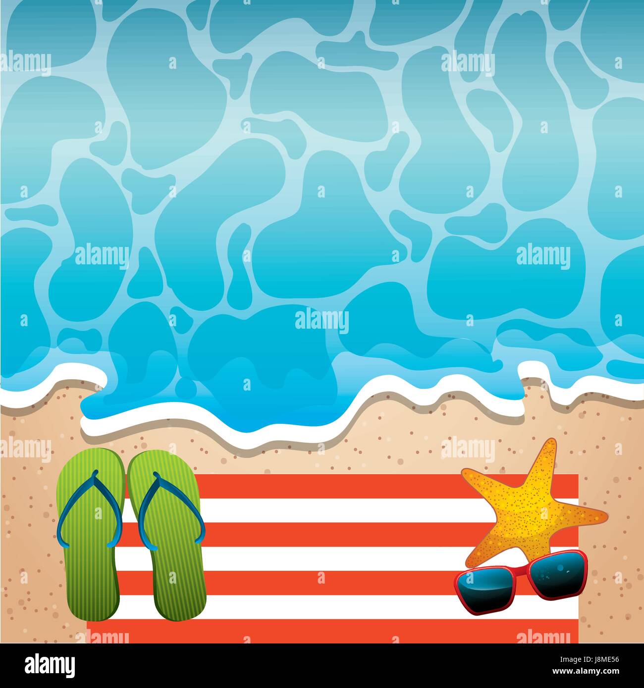 tropical beach vacation image Stock Vector Image & Art - Alamy