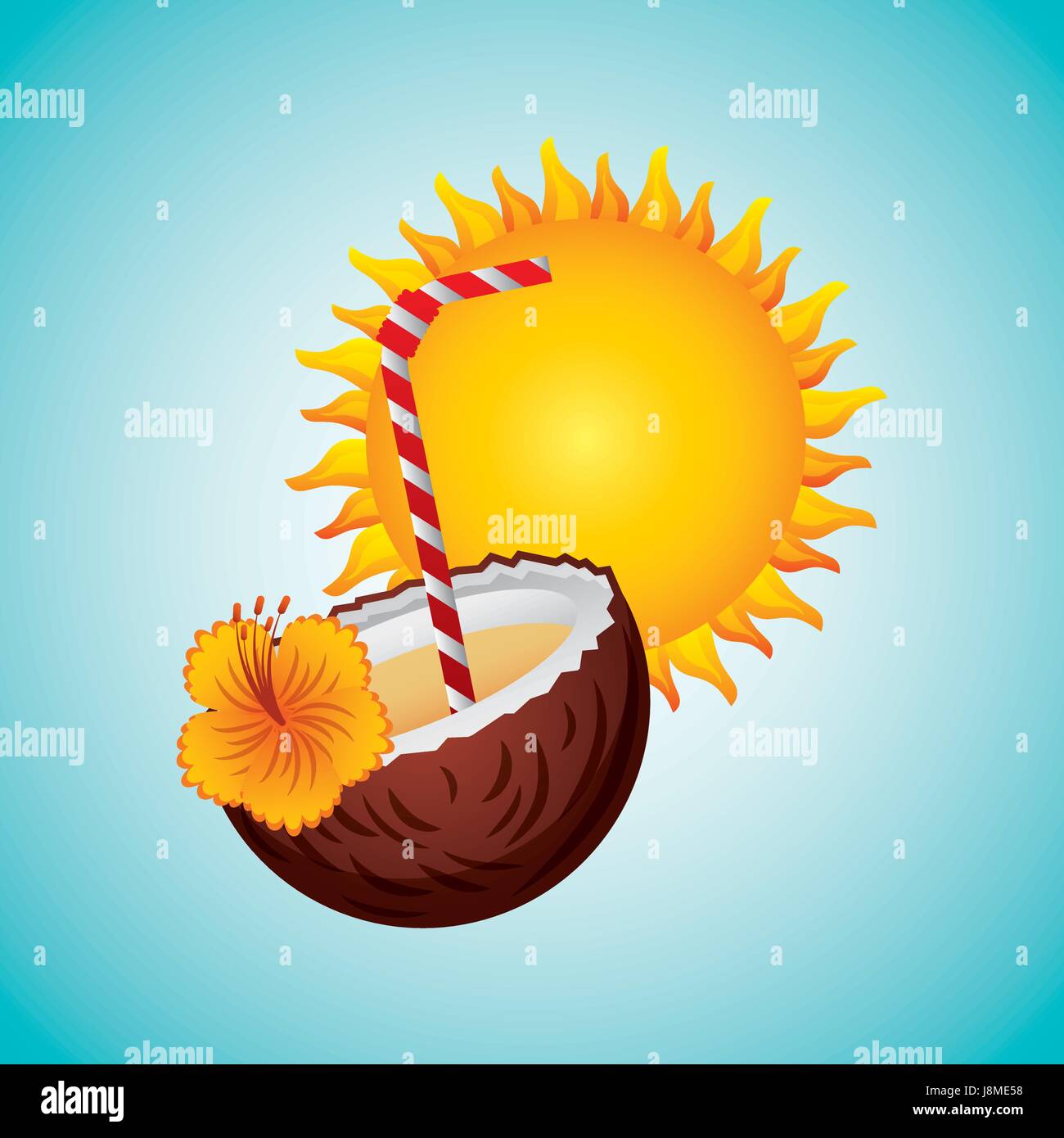 tropical beach vacation image Stock Vector Image & Art - Alamy