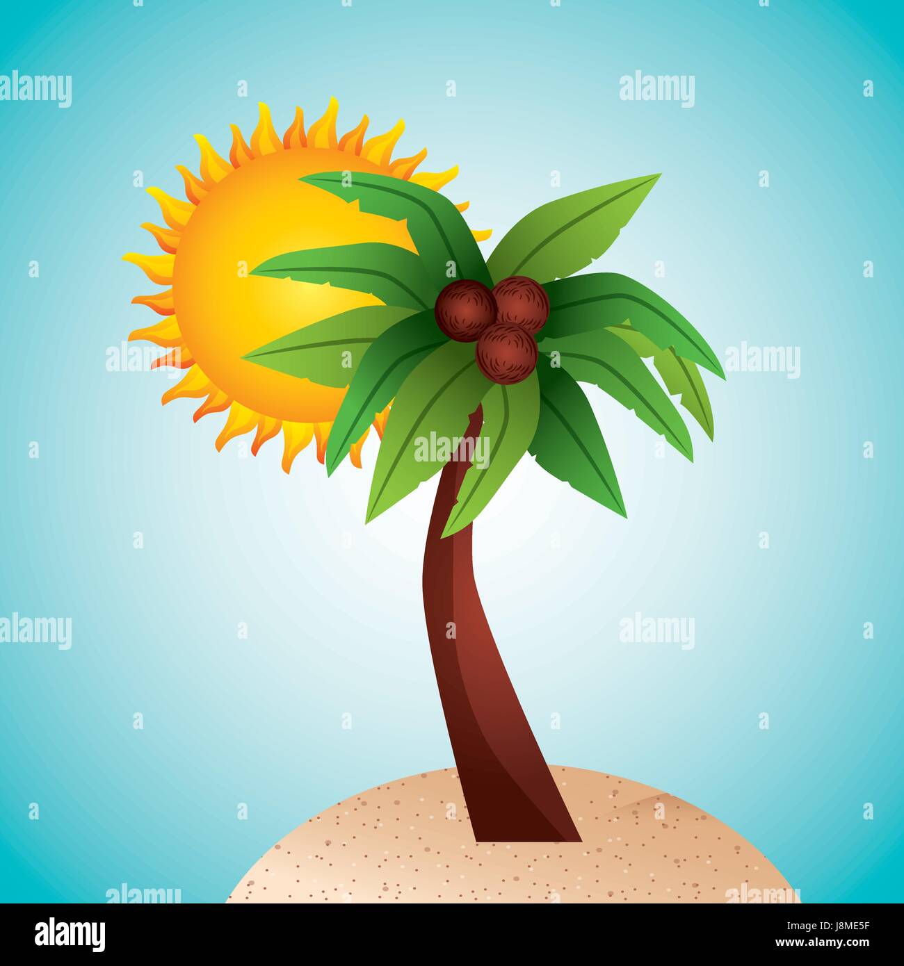 tropical beach vacation image Stock Vector Image & Art - Alamy