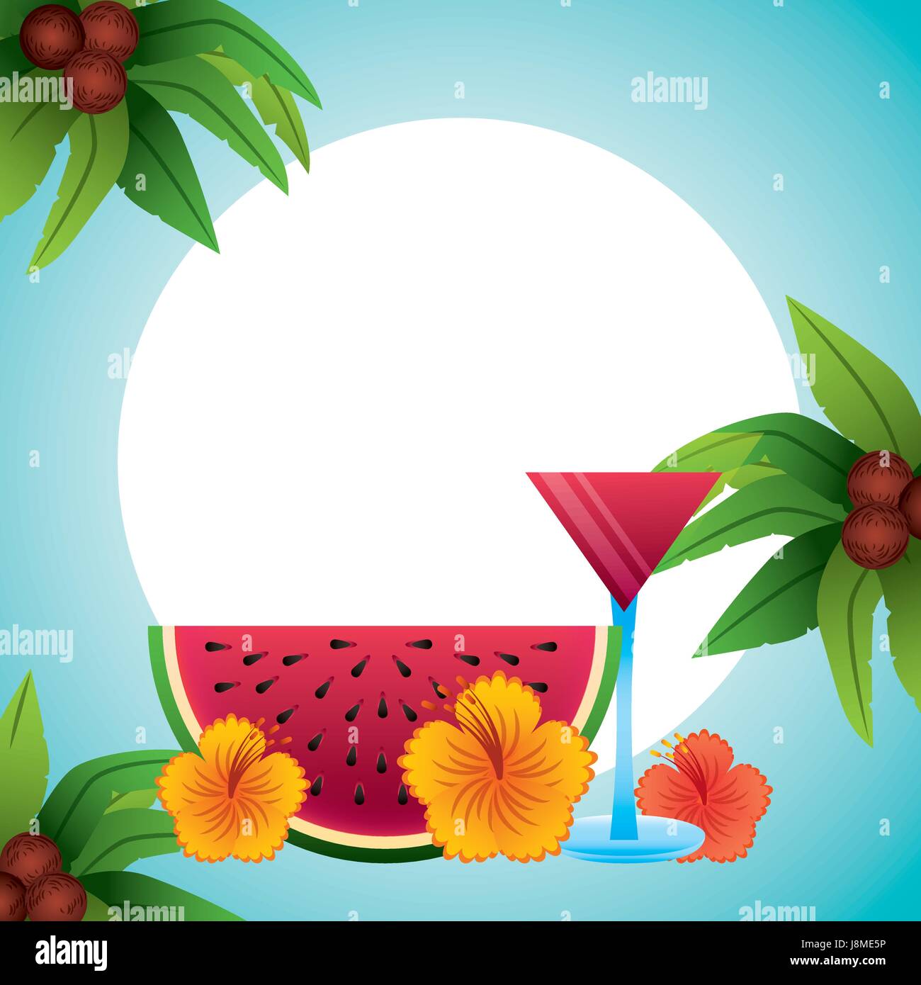 tropical beach vacation image Stock Vector Image & Art - Alamy