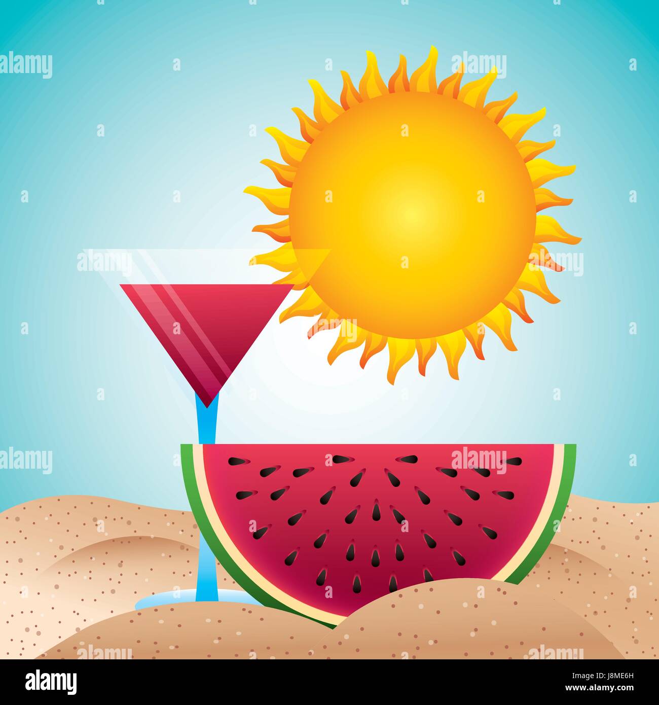 tropical beach vacation image Stock Vector Image & Art - Alamy
