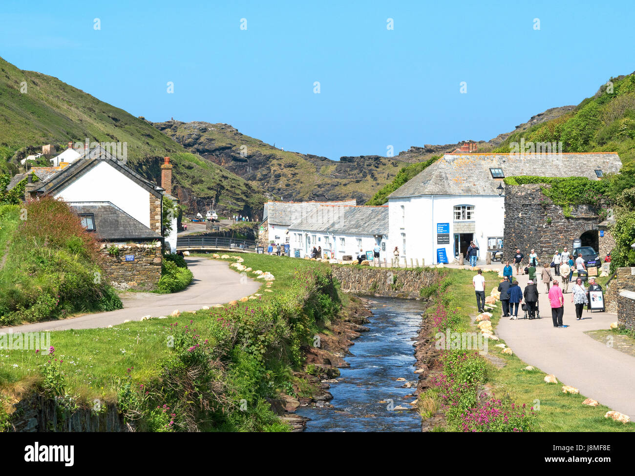 the village of boscastle in cornwall, england, britain, uk Stock Photo