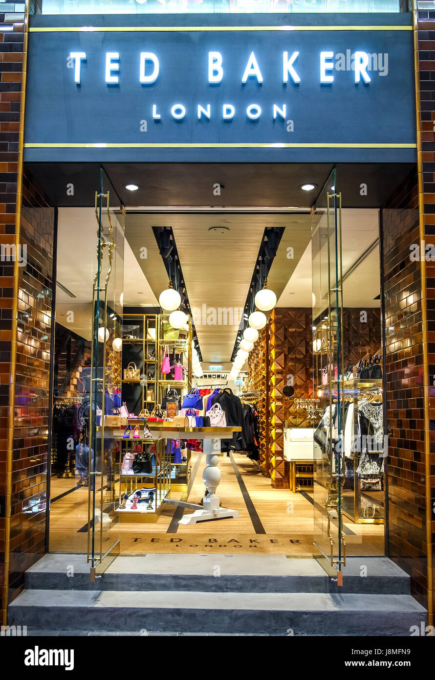 Ted Baker of London's flagship store on Paterson St, Causeway Bay Hong Kong  Stock Photo - Alamy