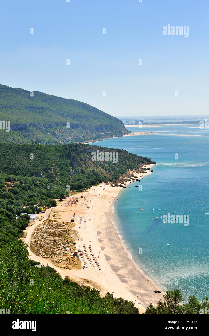 Portinho da Arrabida beach. Setubal, Portugal Stock Photo