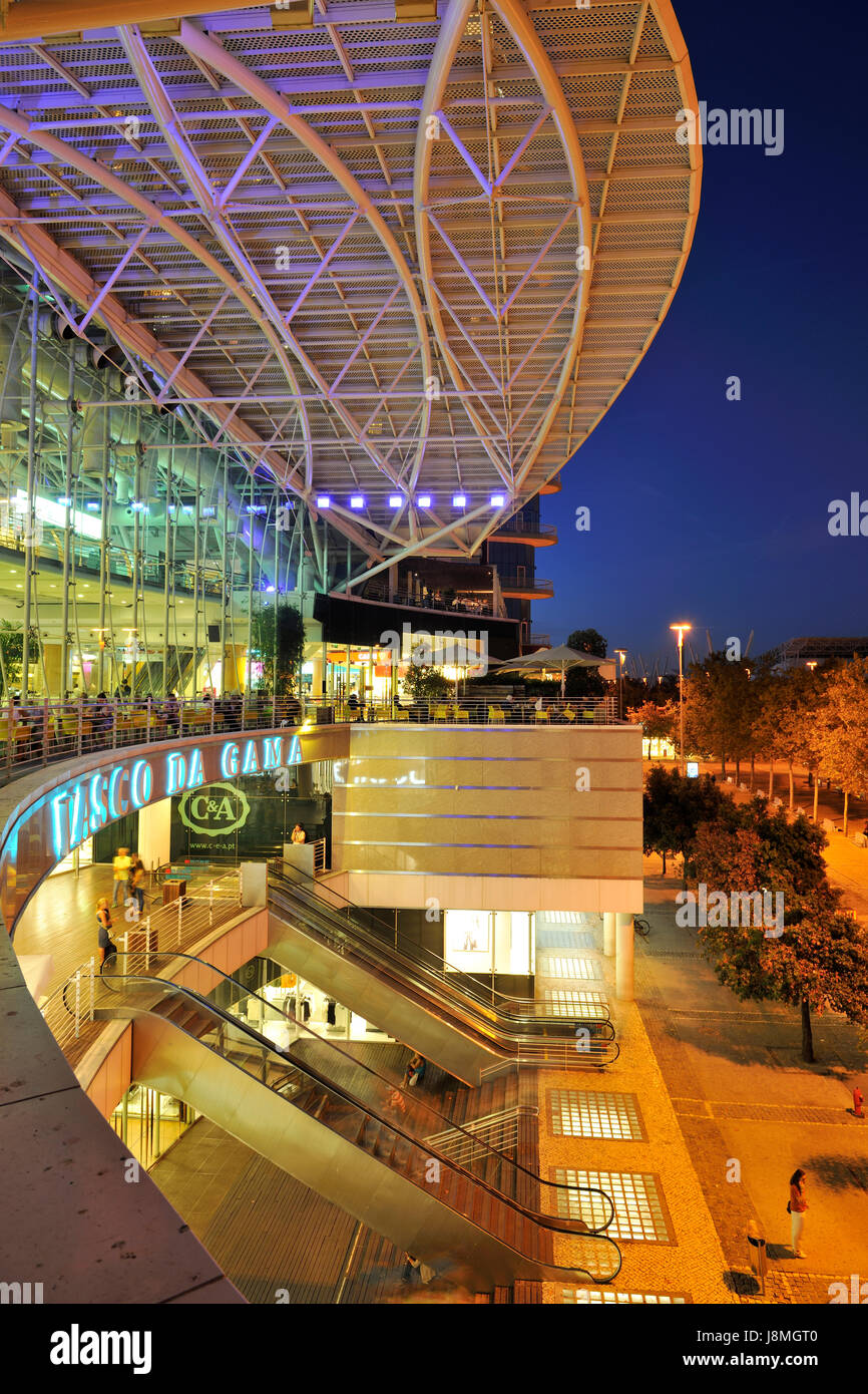 Vasco da Gama Shopping Centre. Parque das Nações, Lisbon. Portugal Stock Photo