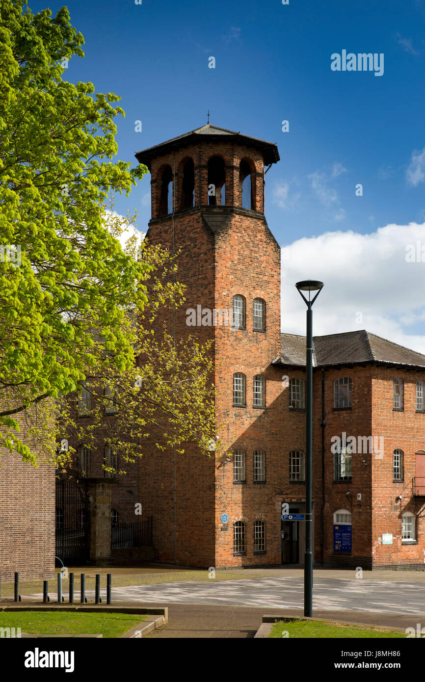 UK, England, Derbyshire, Derby, Old Silk Mill, now Museum of Making Stock Photo