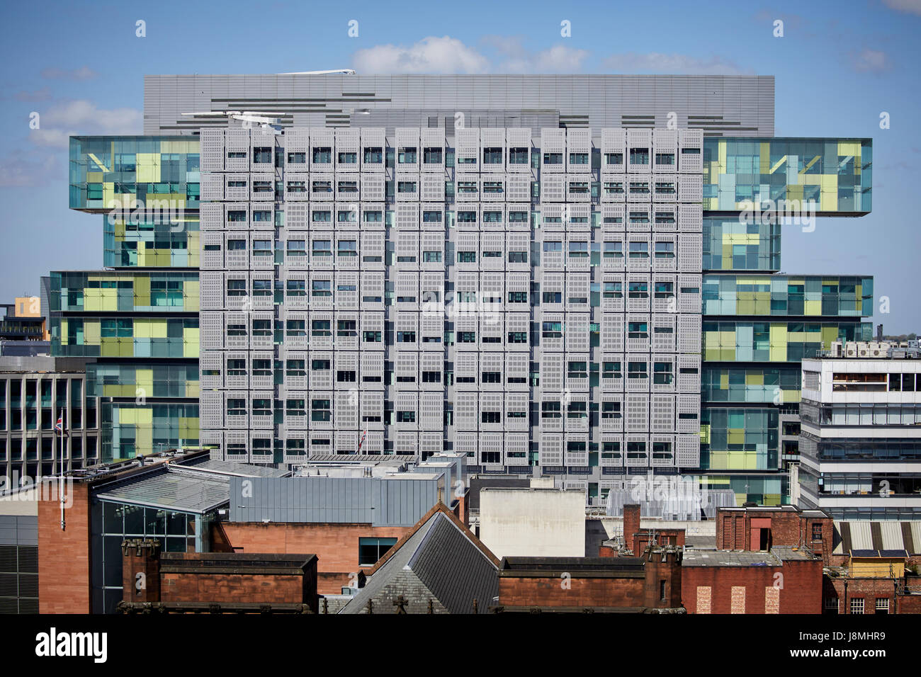 Built 2007 Manchester Civil Justice Centre is a governmental building in Manchester, England , Stock Photo