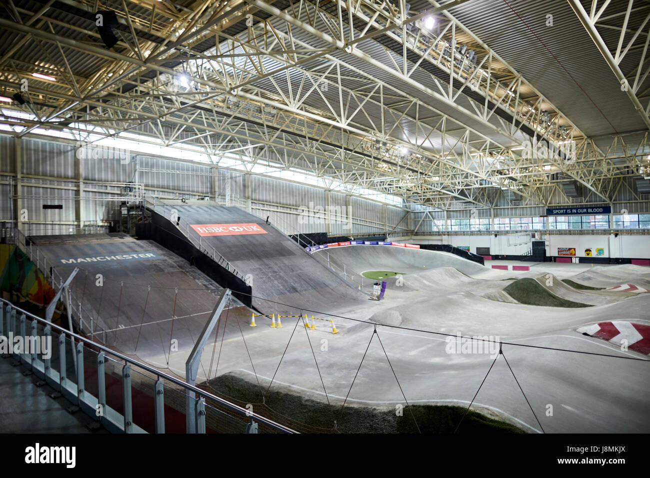 The HSBC UK National Cycling Centre, Manchester BMX race track Stock Photo  - Alamy