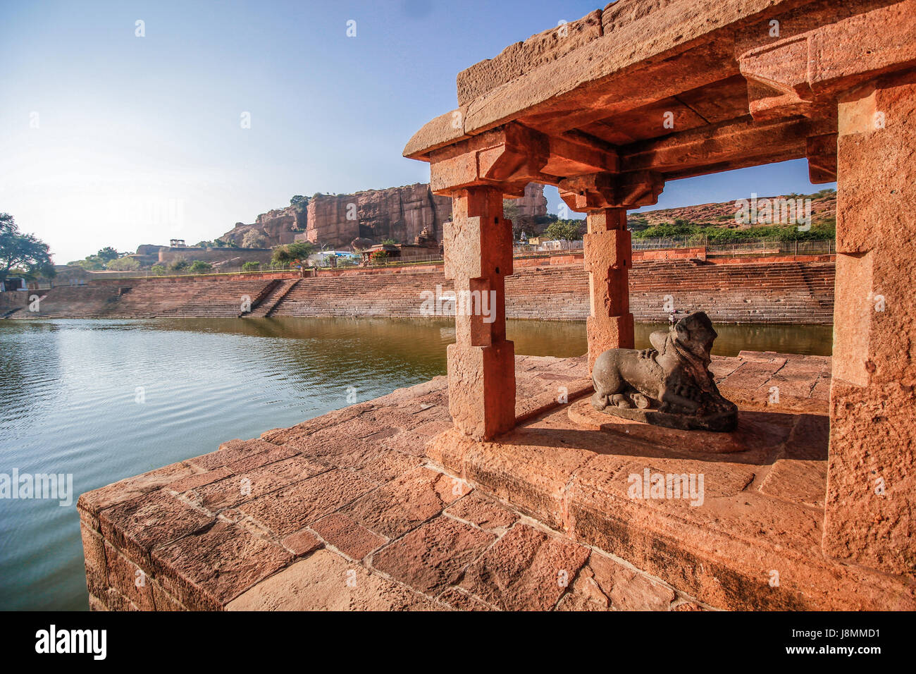 Old temple of Northern Karnataka, Badami, India Stock Photo