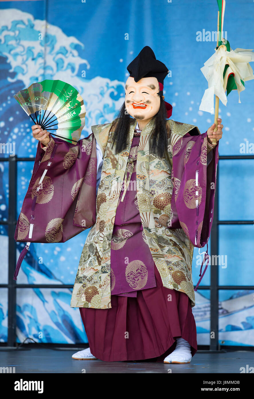 Japanese mask matsuri festival in hires stock photography and images
