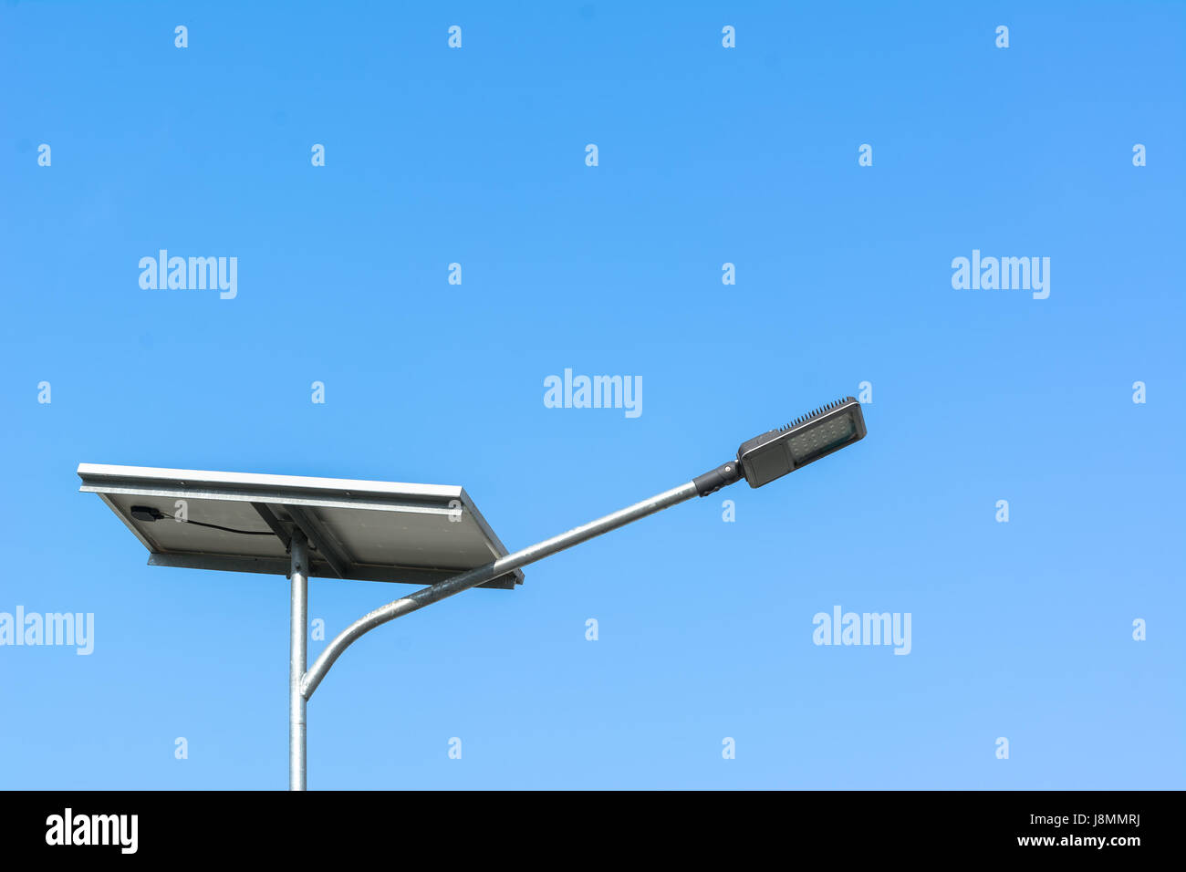Street light bulb and solar power Stock Photo Alamy