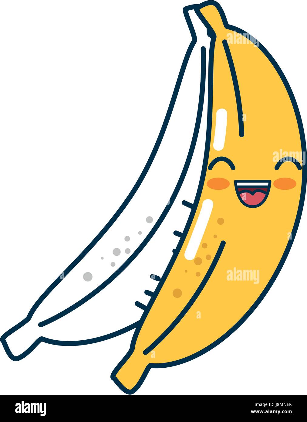 banana cartoon smiley Stock Vector Image & Art Alamy