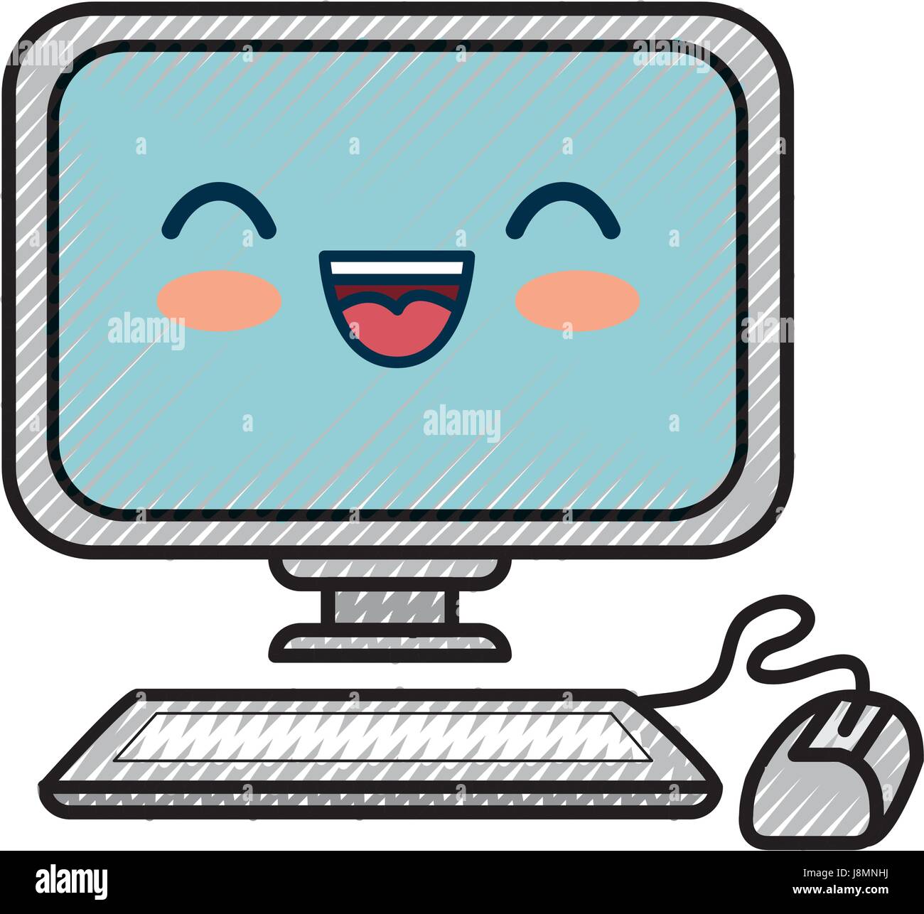 pc cartoon smiley Stock Vector Image & Art - Alamy