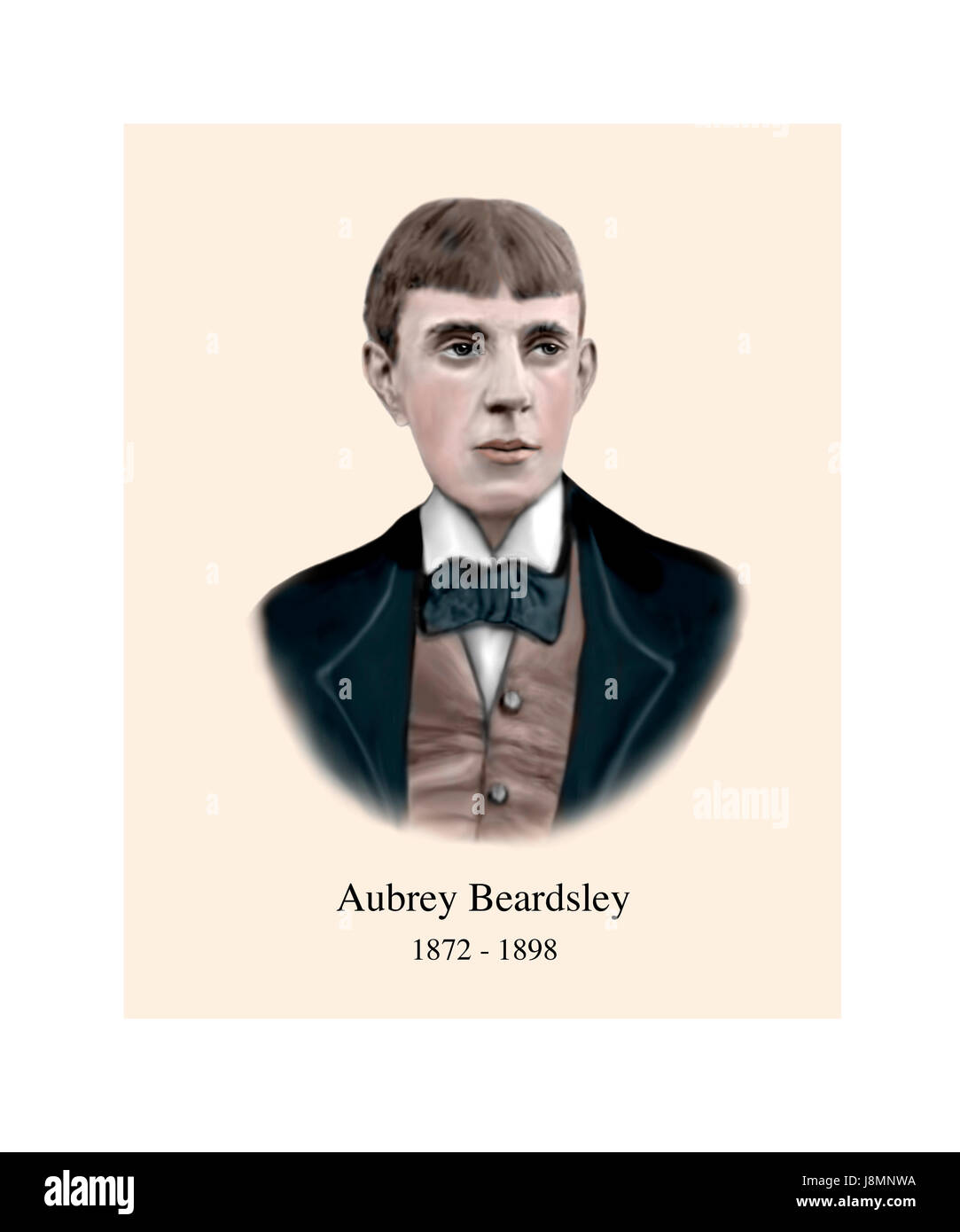 Aubrey Beardsley, 1872 - 1898, English Illustrator, Author Stock Photo