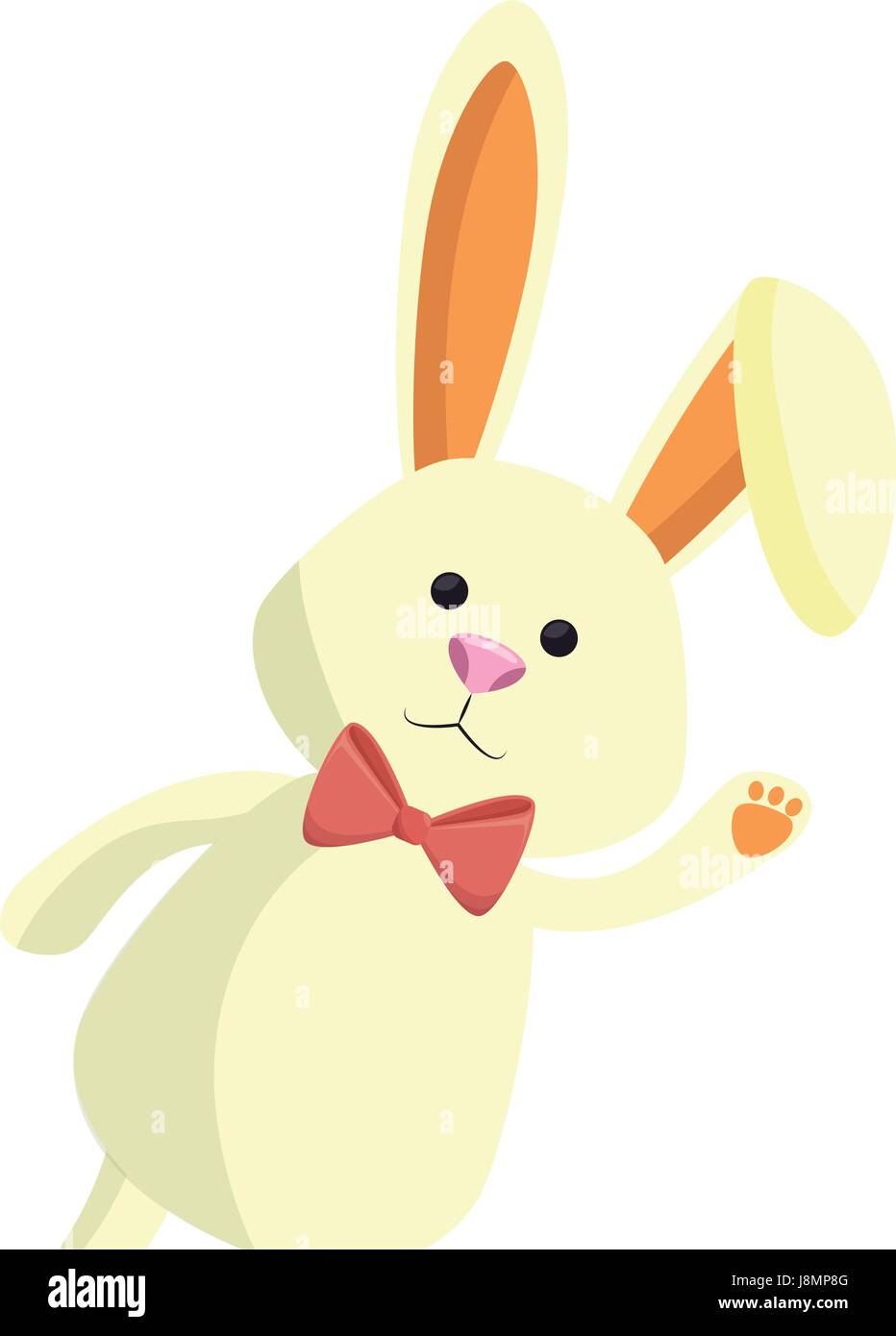 bunny ribbon animal Stock Vector Image & Art - Alamy