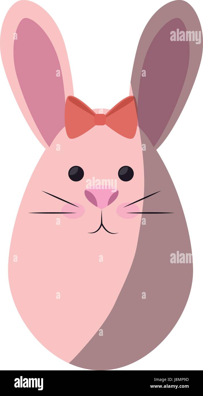 bunny ribbon animal Stock Vector Image & Art - Alamy