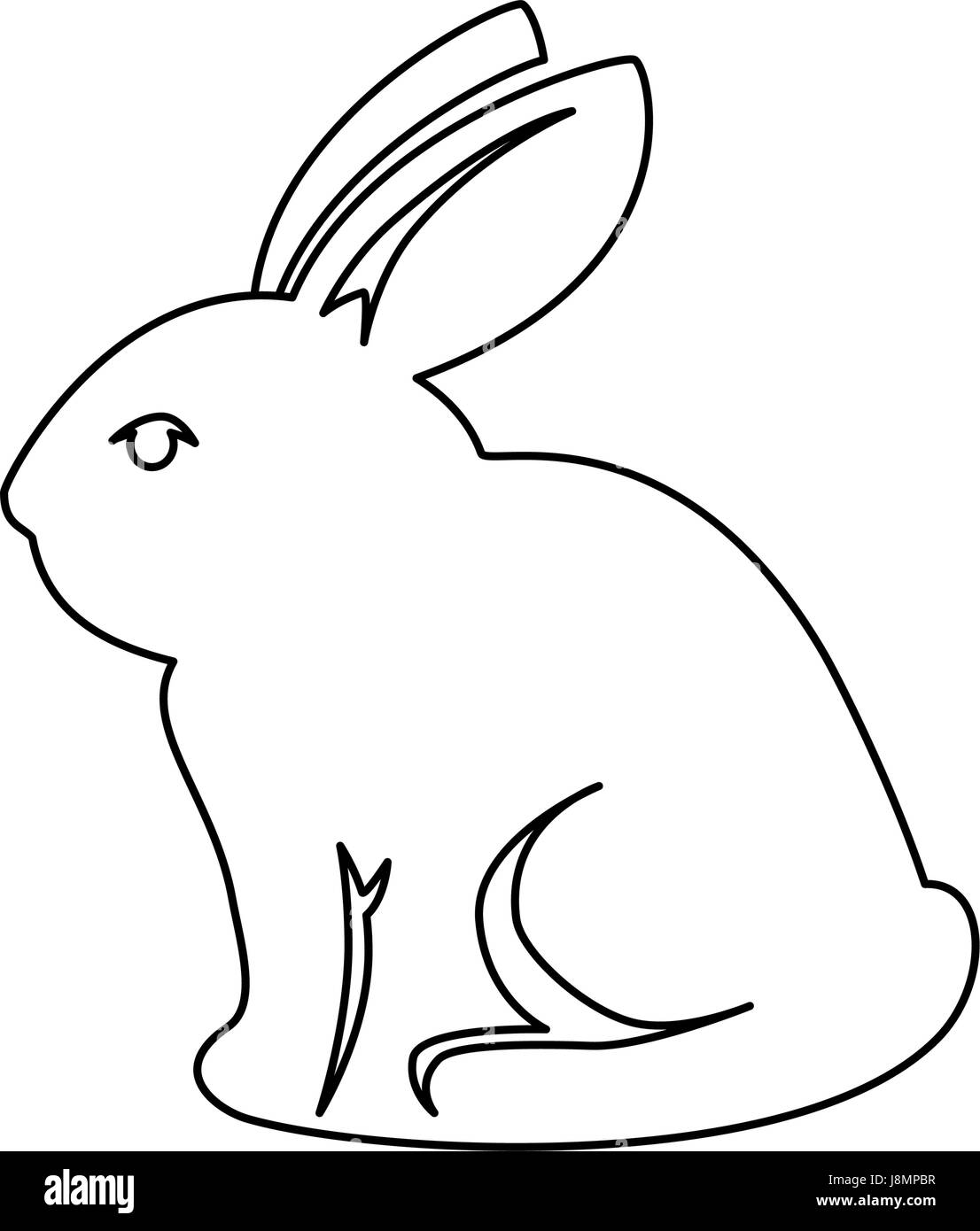 bunny animal nature Stock Vector Image & Art - Alamy