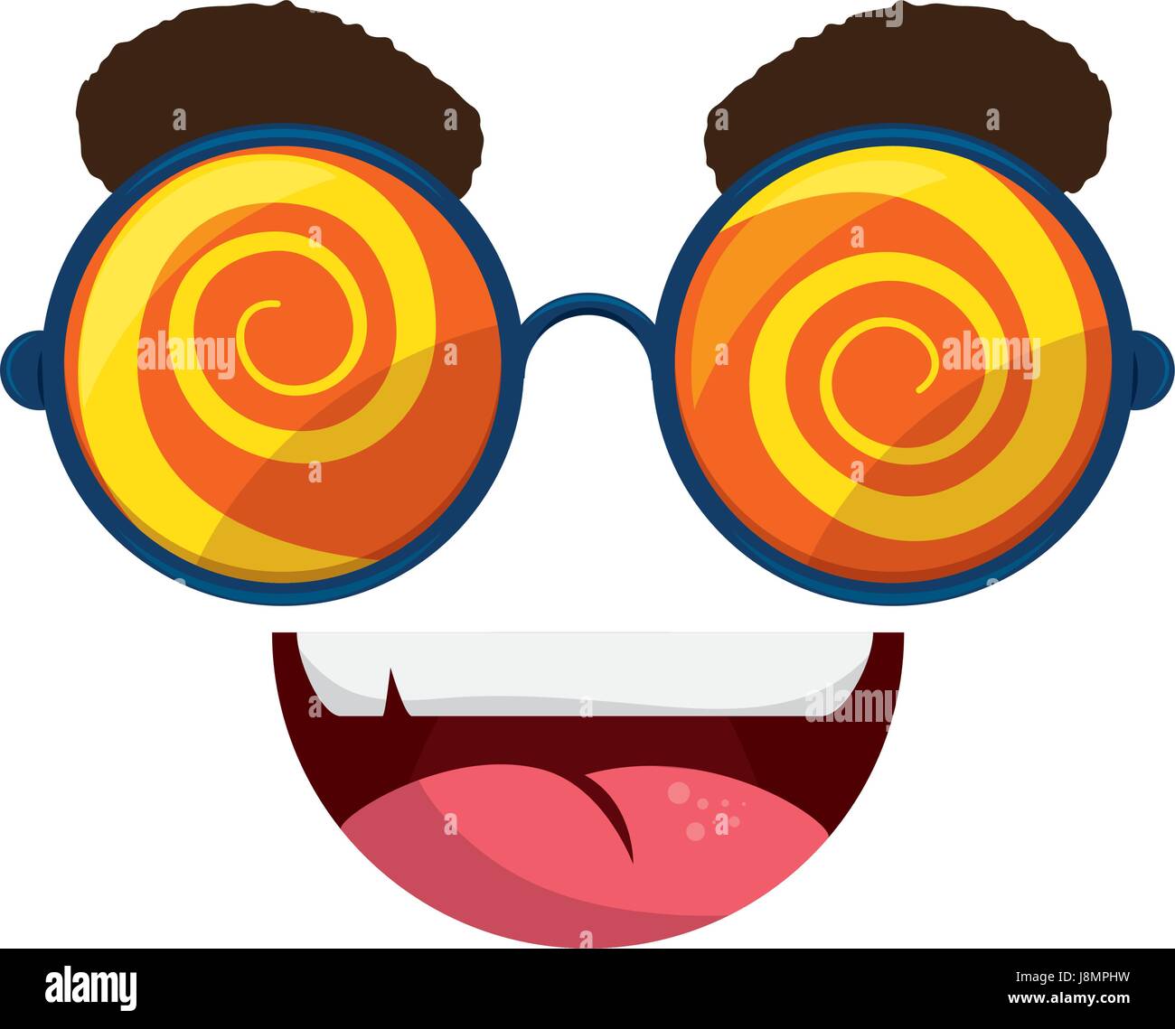 funny face glasses Stock Vector Image & Art Alamy