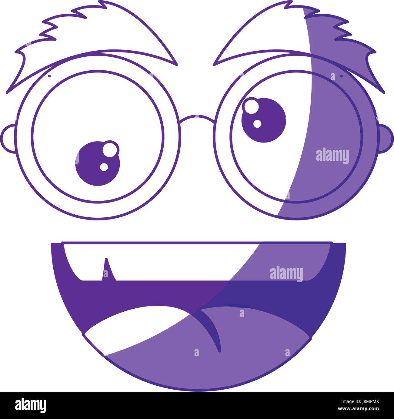 funny face glasses Stock Vector Image & Art Alamy
