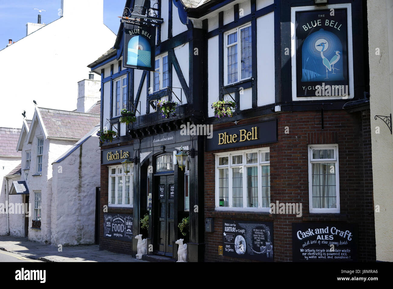 Blue Bell Public House at Conwy, North Wales, UK. Stock Photo
