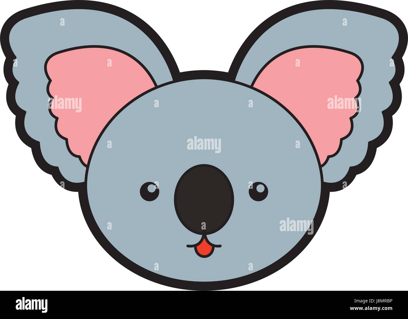 cute koala face cartoon Stock Vector Image & Art Alamy