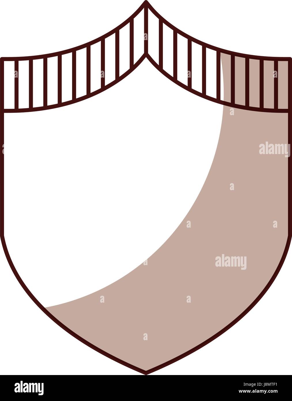 shadow brown 3D shield Stock Vector Image & Art - Alamy