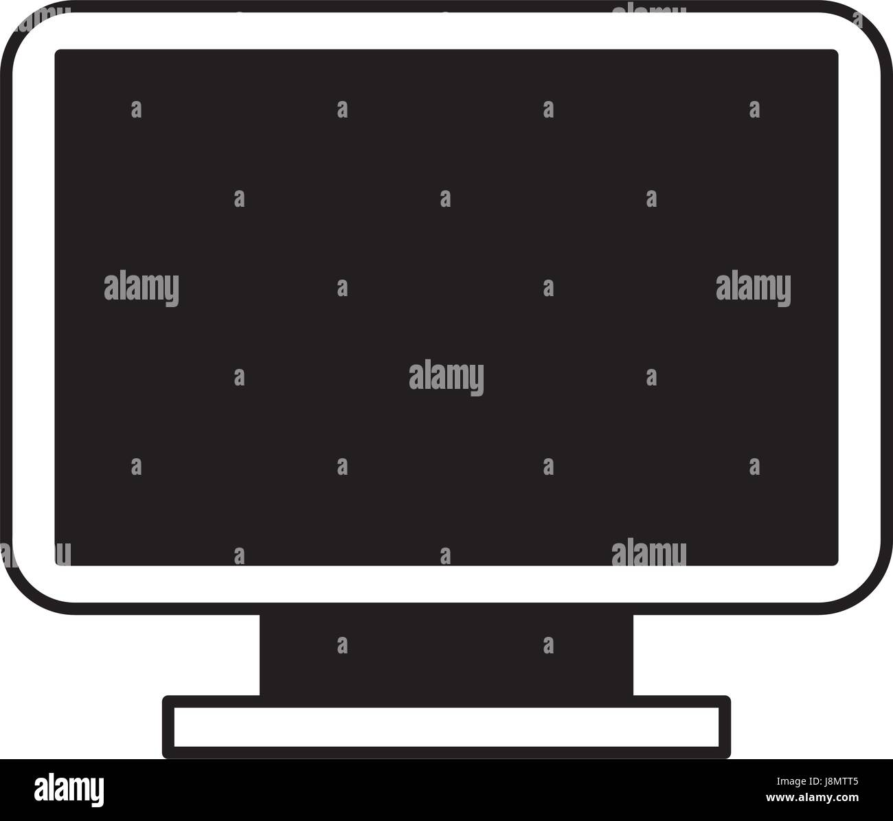 black icon screen cartoon Stock Vector Image & Art - Alamy