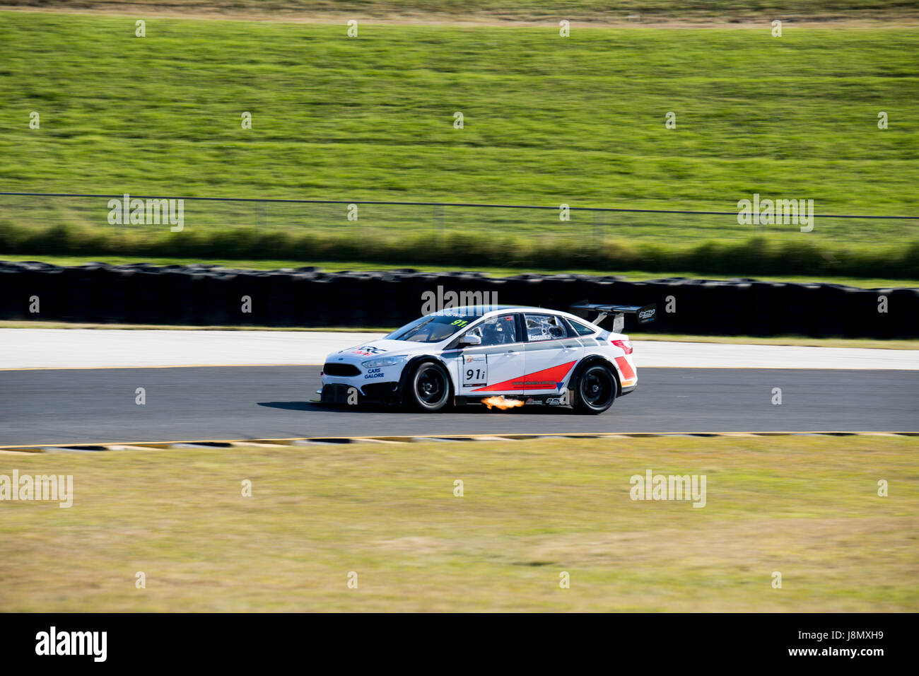 Sydney Motorsport Park, Australia. 28th May 2017.  Marc Cars fires up. Anthony Bolack/Alamy Live News Stock Photo