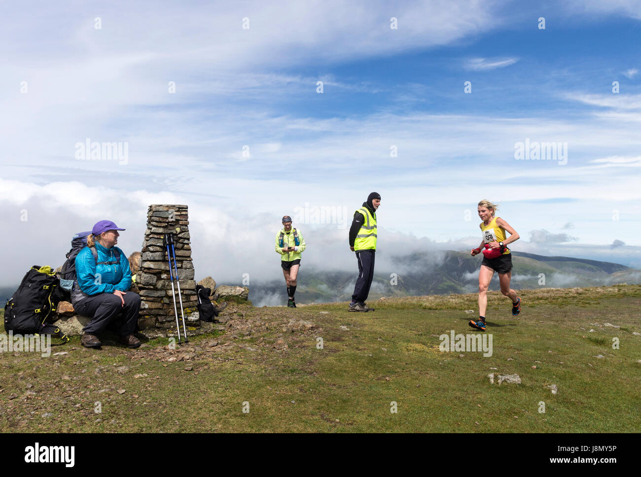 Helvellyn and the dodds fell race hires stock photography and images
