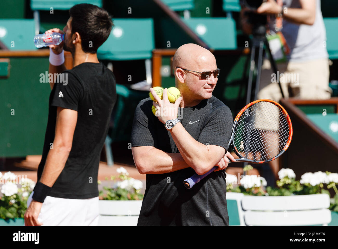 Andre agassi practice hi-res stock photography and images - Alamy