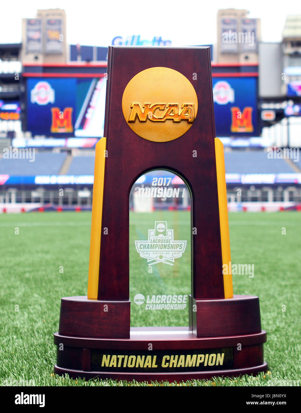 Gillette Stadium 29th May 17 Ma Usa A General View Of The Championship Trophy Prior To The Ncaa Championship Lacrosse Game Between Ohio State Buckeyes And Maryland Terrapins At Gillette Stadium Anthony