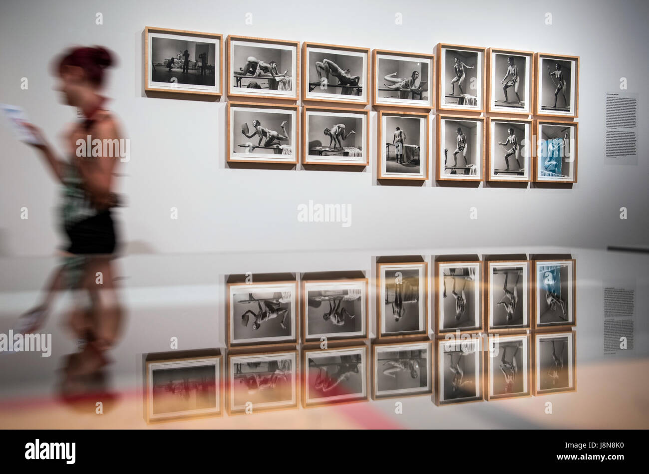 A Woman Walks Past The Artwork Interior Scroll 1975 1977