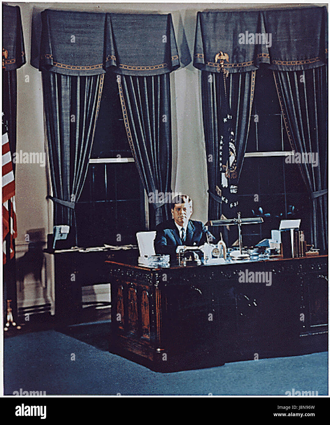 John F Kennedy Oval Office Desk Stock Photos John F Kennedy Oval