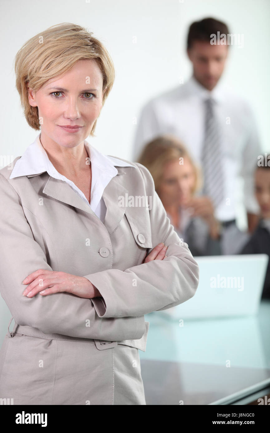 woman, office, adult, business dealings, deal, business transaction ...