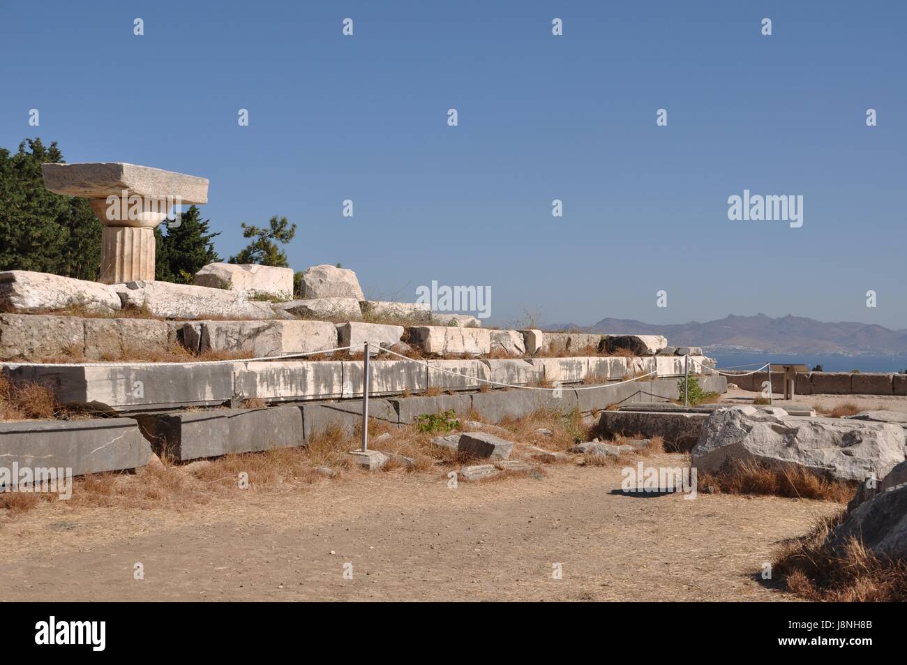greece, island, isle, blue, travel, architectural, historical, temple, city, Stock Photo