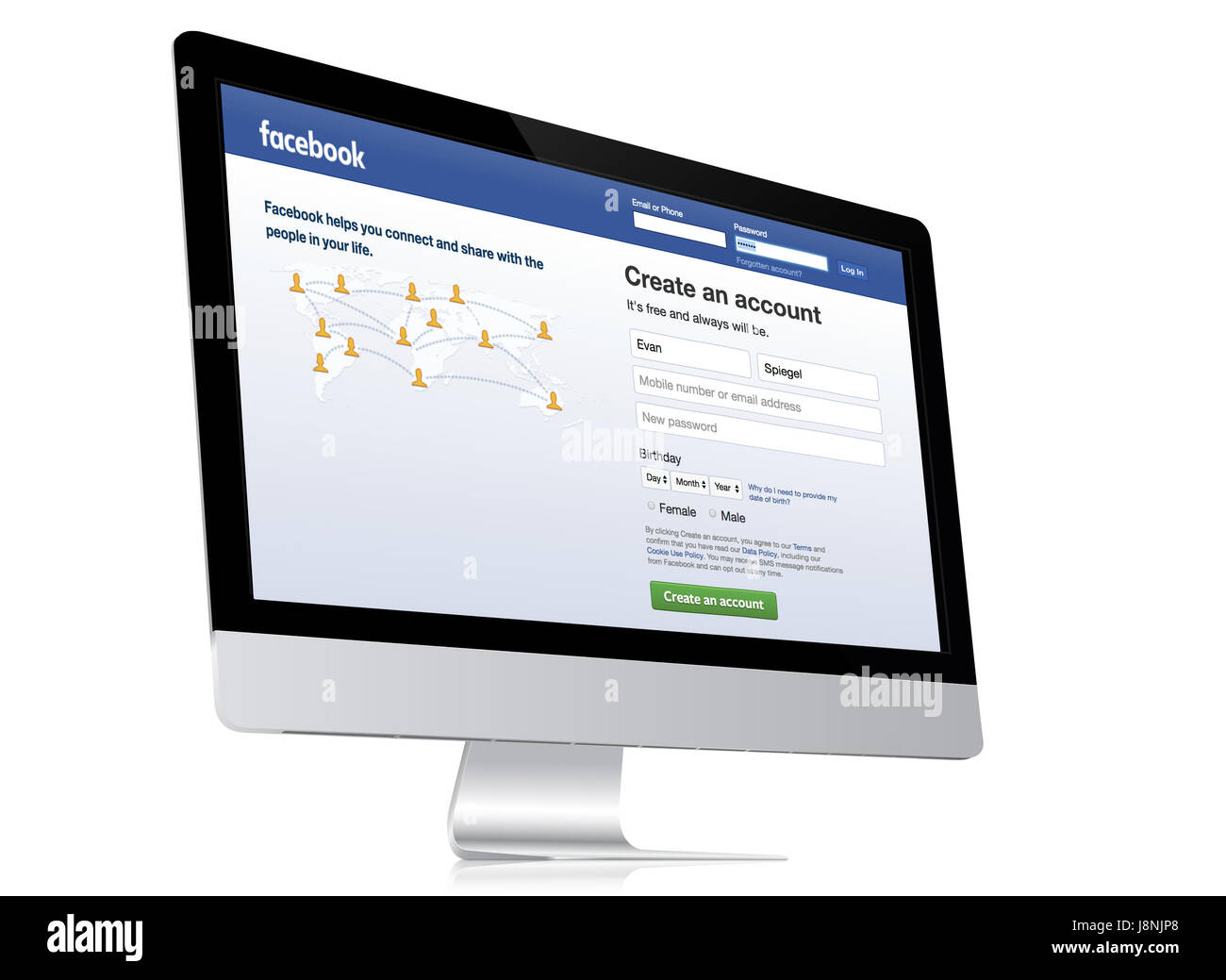 Desktop ansicht login facebook logo/fbfordevelopers