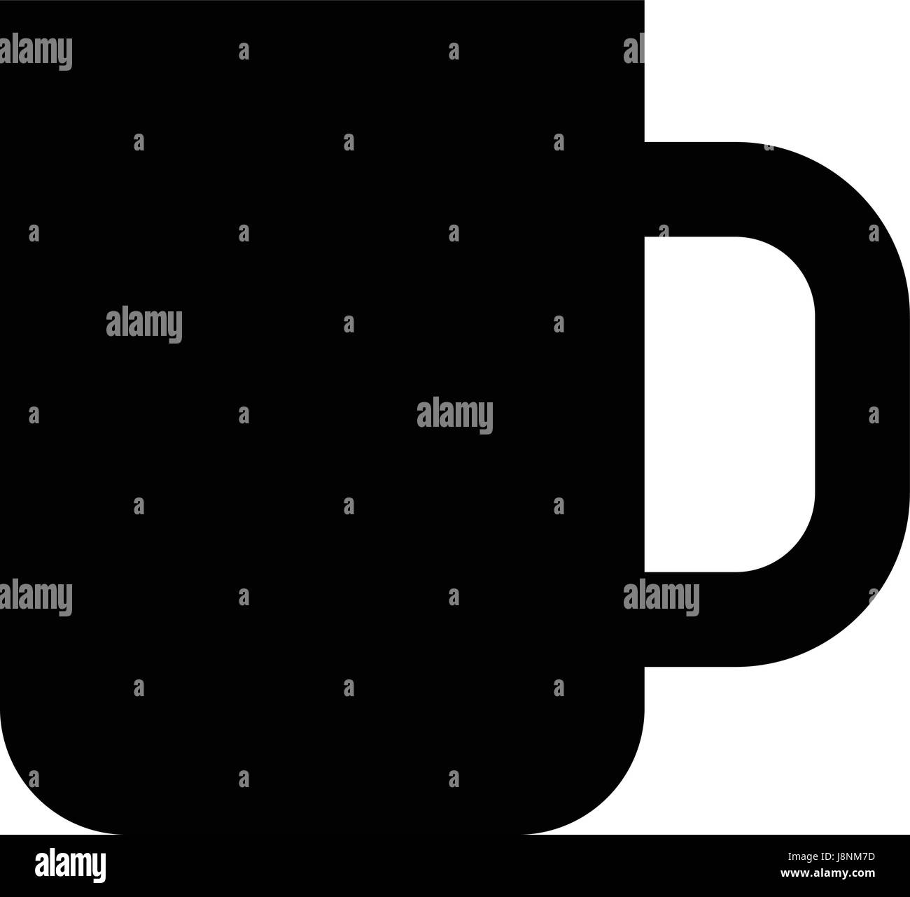 Coffee cup flat icon isolate on white background vector illustration ...