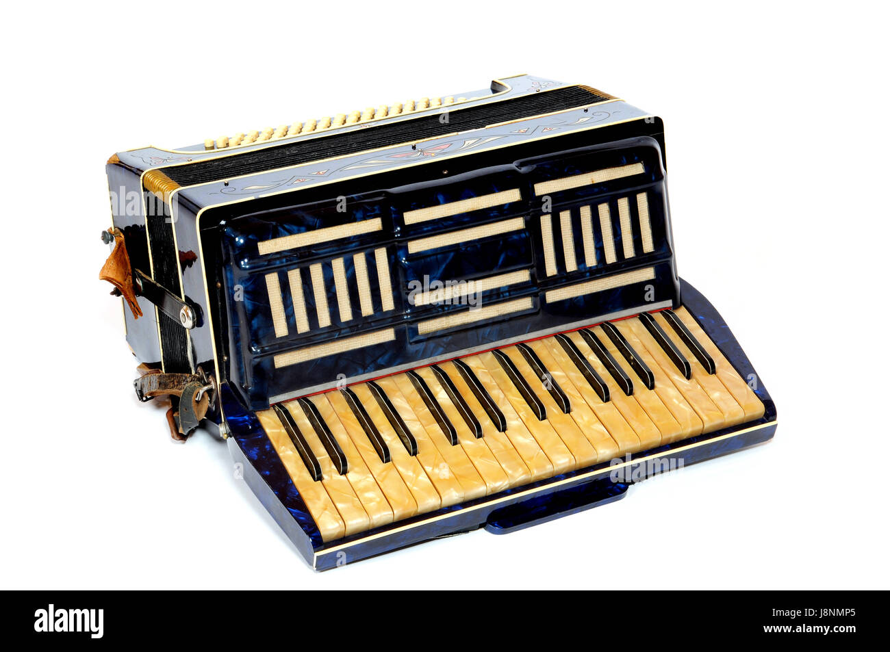 music, accordion, measure, instrument, method, blue, keyboard, macro, close-up, Stock Photo